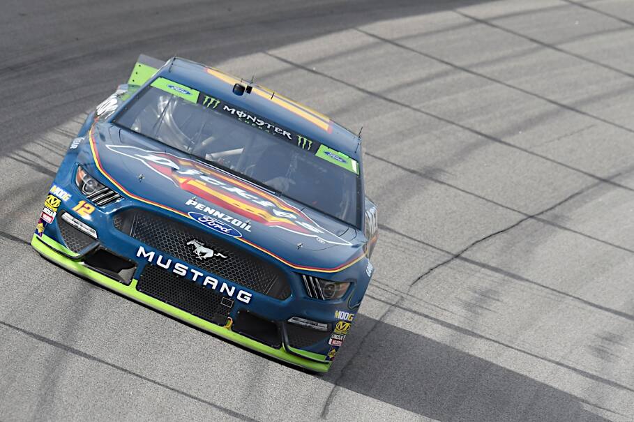Blaney advanced to the Round of 8 with his win last weekend. He finished 21st Sunday. Blaney advanced to the Round of 8 with his win last weekend. He finished 21st Sunday.